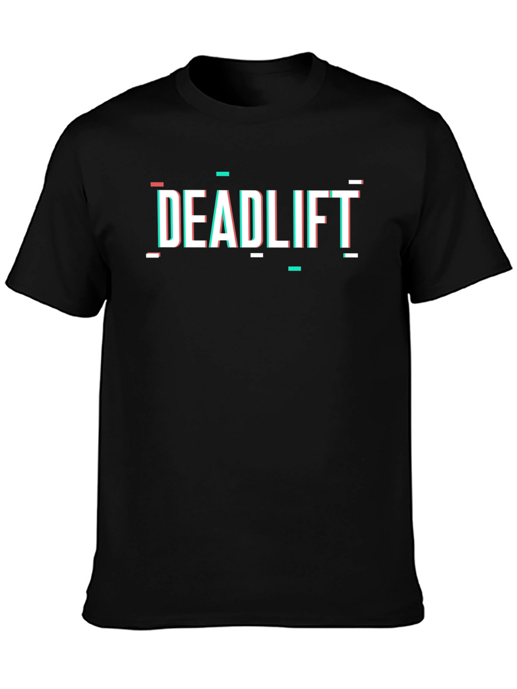 Deadlift Glitch Style Black T-Shirt