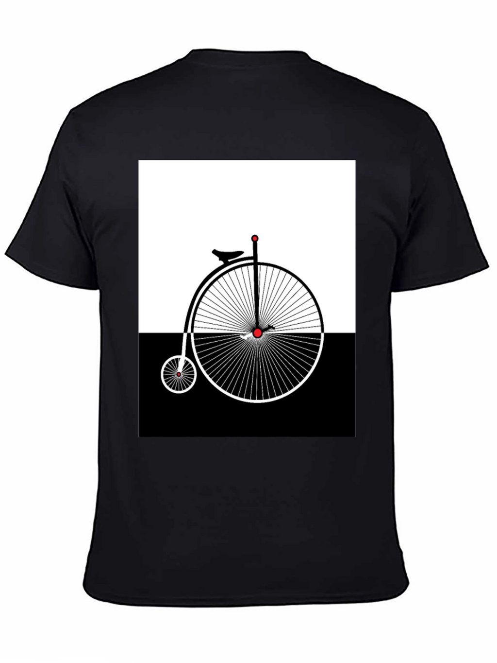 Penny Farthing Graphic Tee - Retro Bicycle Design
