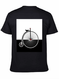 Penny Farthing Graphic Tee - Retro Bicycle Design