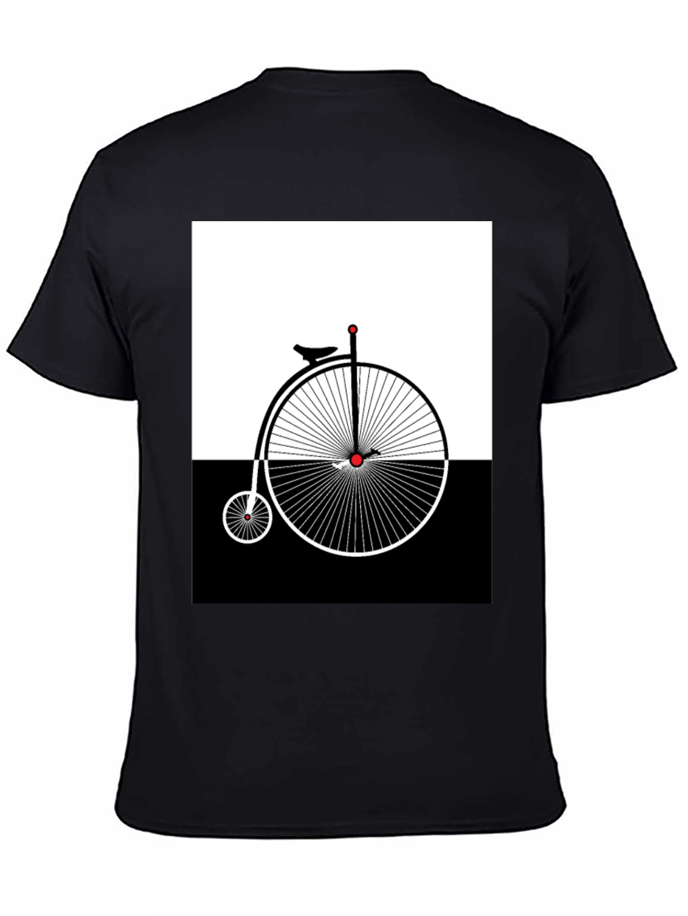 Penny Farthing Graphic Tee - Retro Bicycle Design