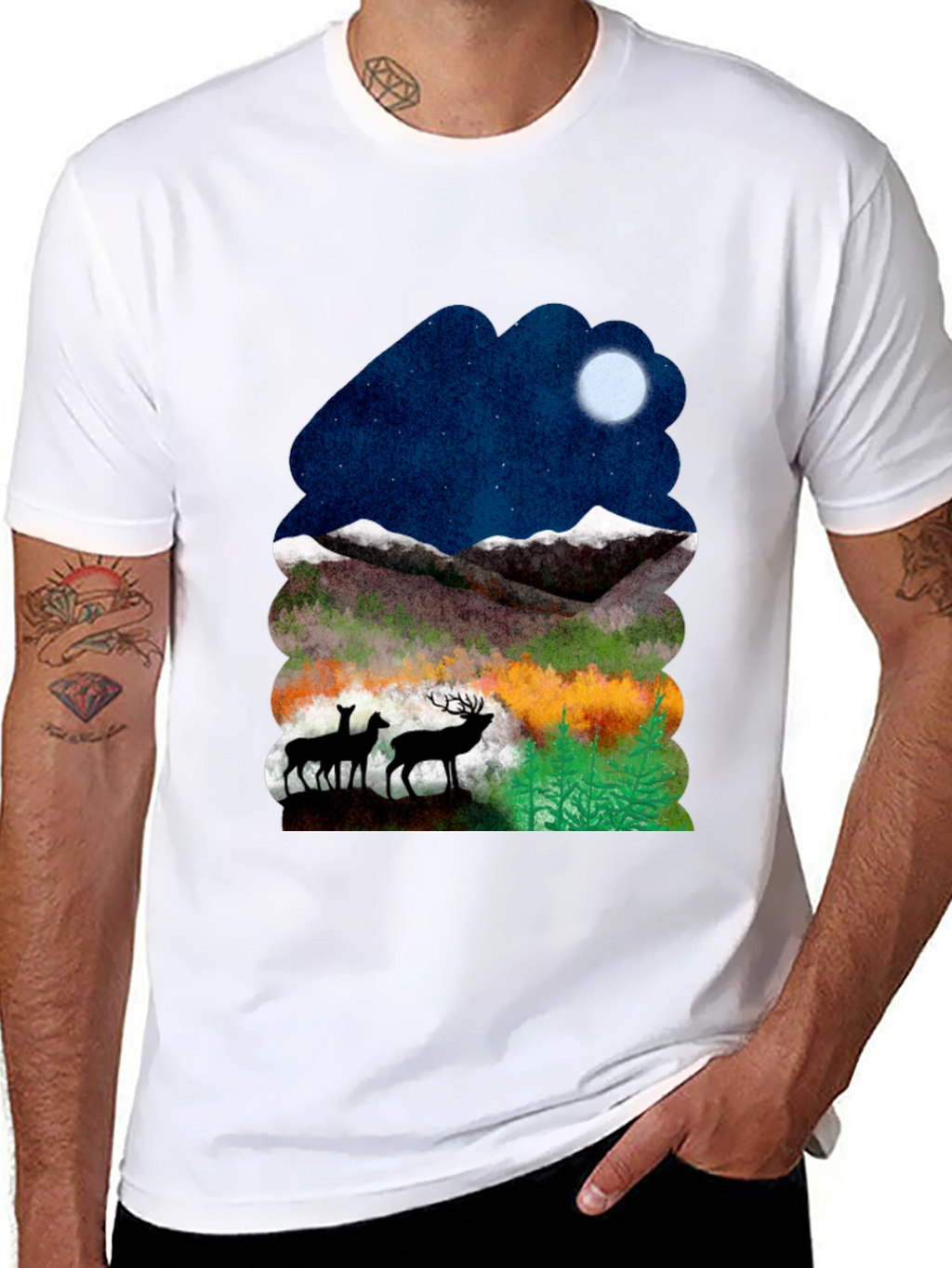 Deer Mountain Graphic Tee