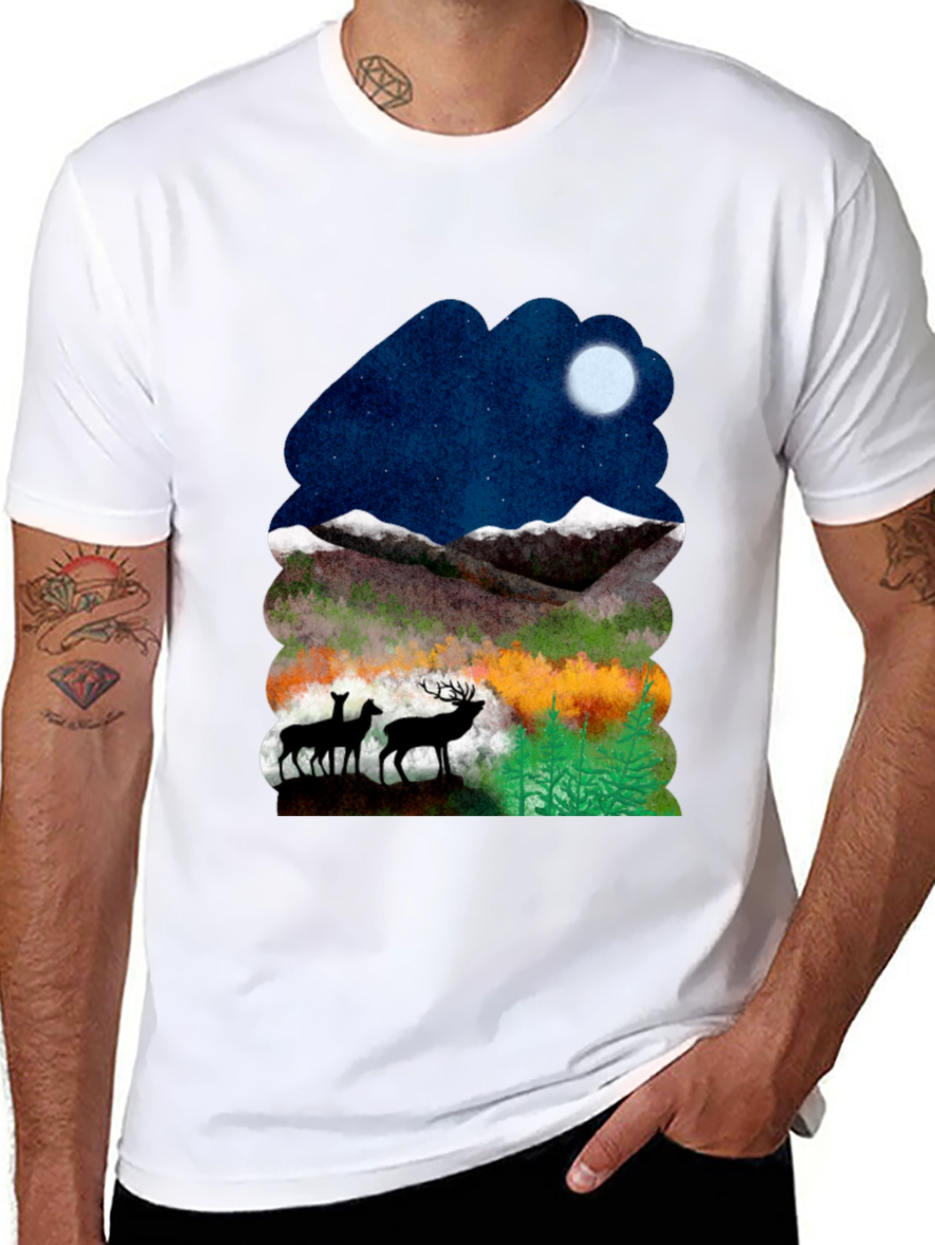 Deer Mountain Graphic Tee