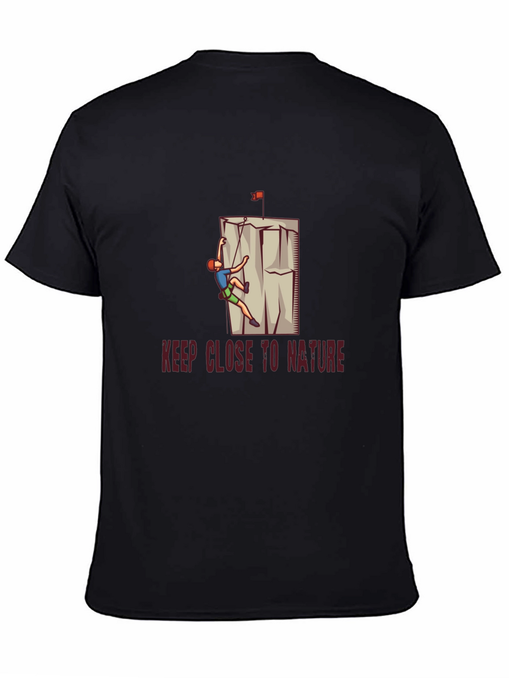 Nature Climbing Graphic Tee - Black