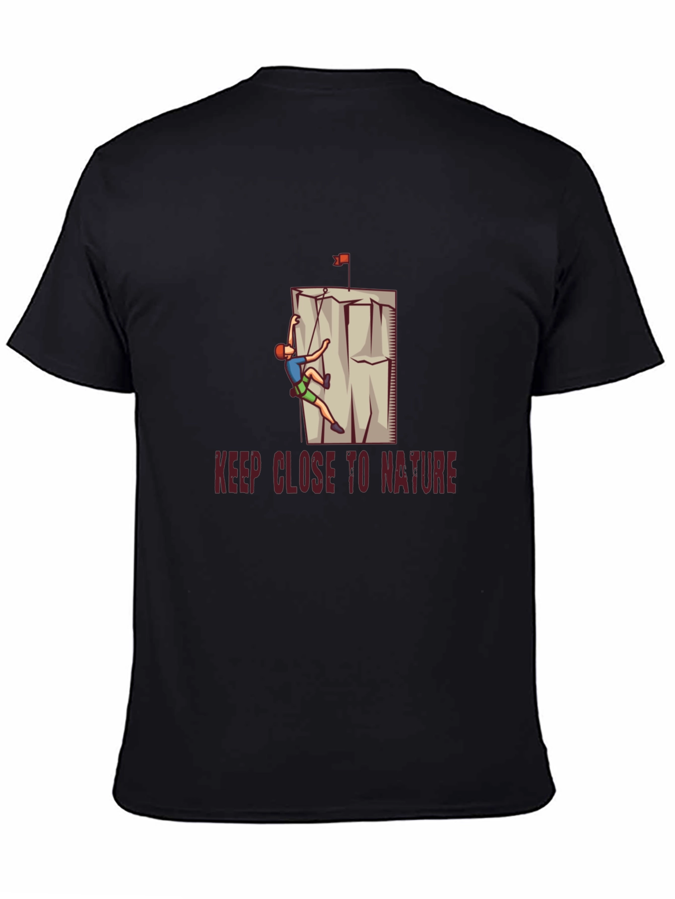 Nature Climbing Graphic Tee - Black