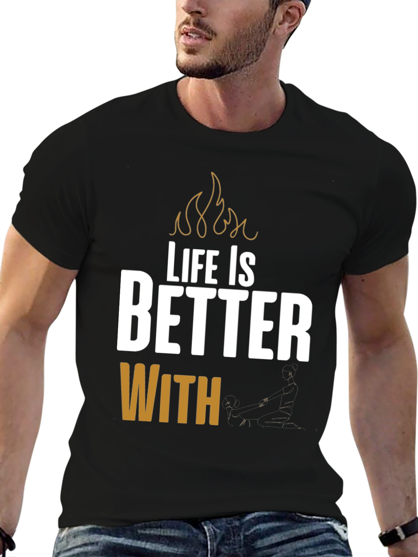 Life is Better With BBQ Black T-Shirt