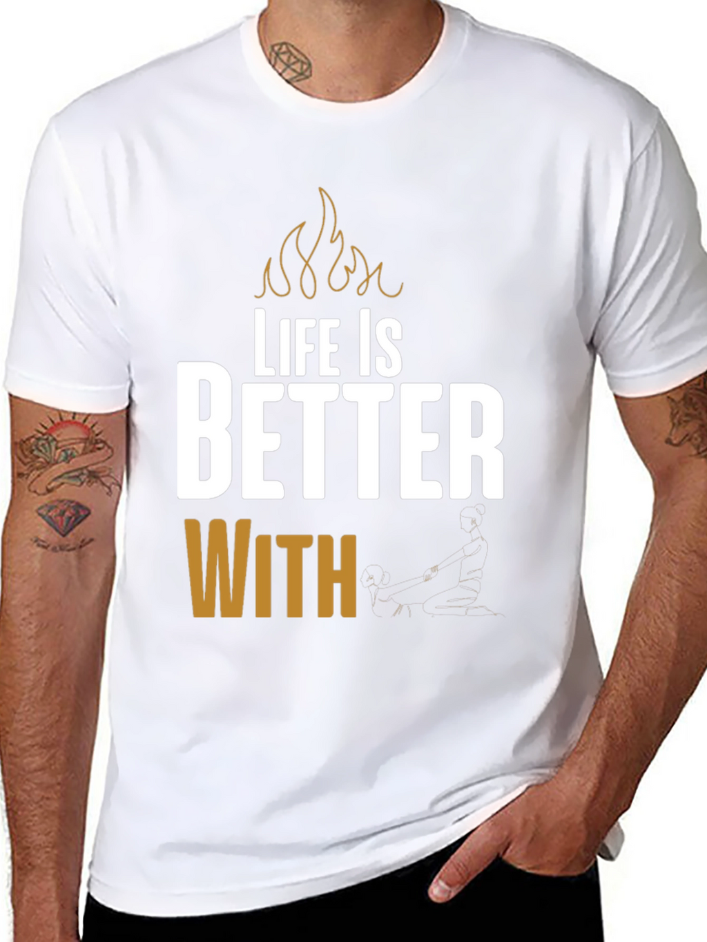 Life is Better With BBQ Black T-Shirt