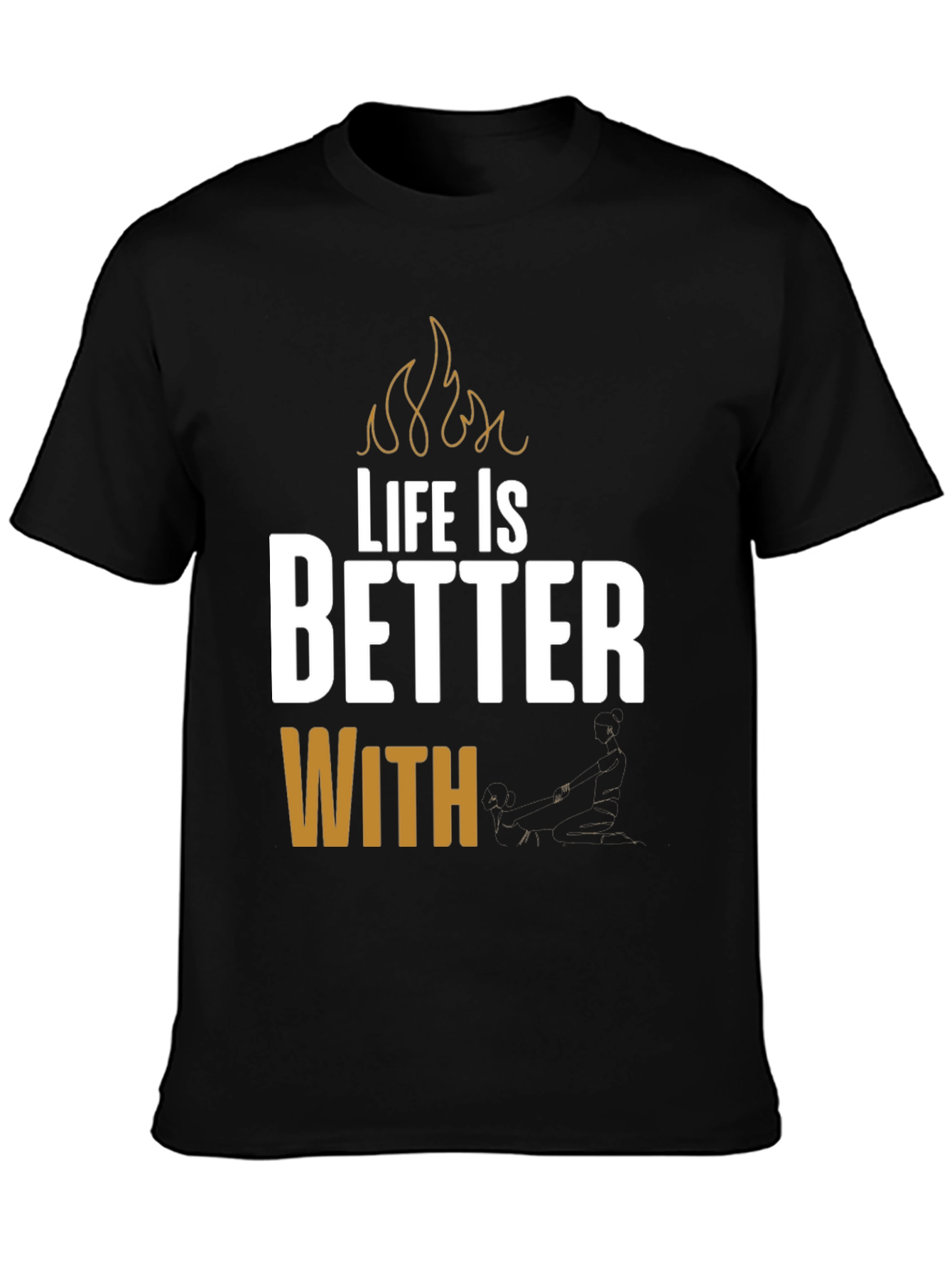 Life is Better With BBQ Black T-Shirt