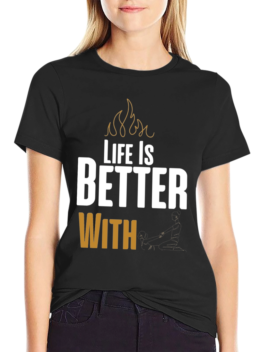 Life is Better With BBQ Black T-Shirt