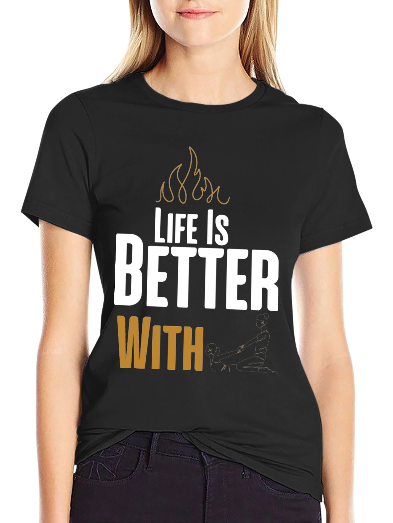 Life is Better With BBQ Black T-Shirt