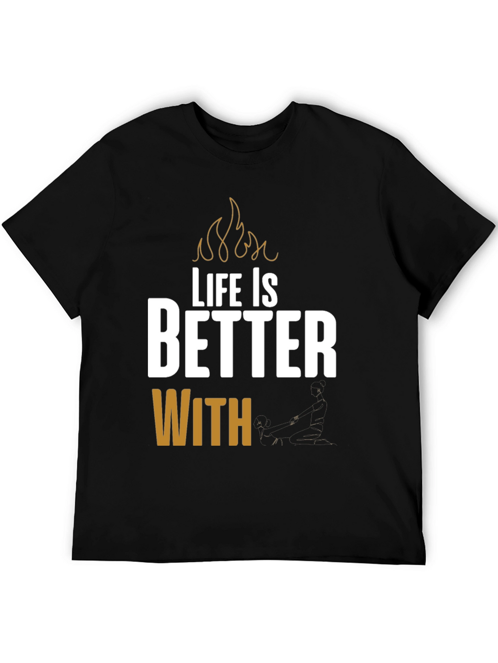 Life is Better With BBQ Black T-Shirt