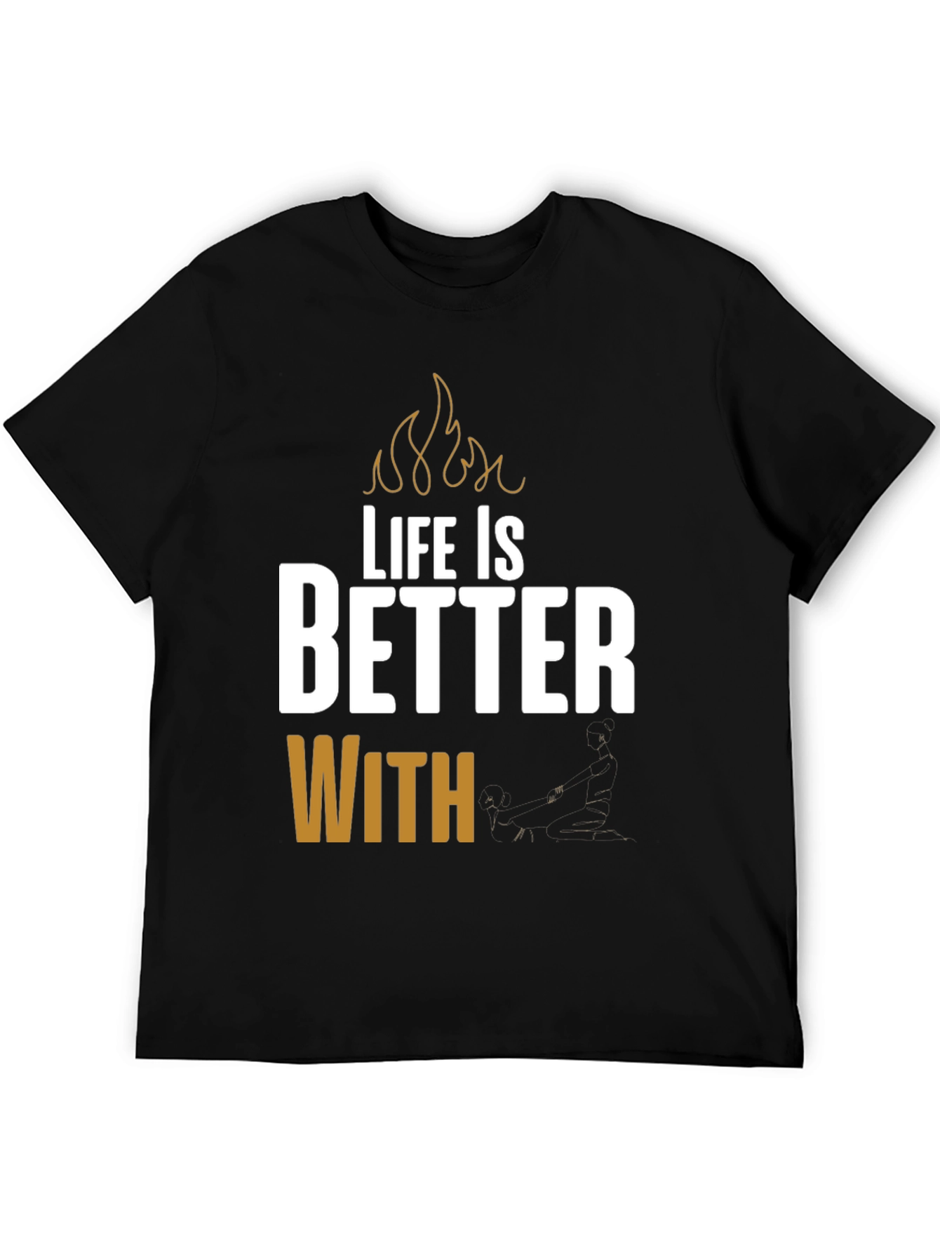 Life is Better With BBQ Black T-Shirt