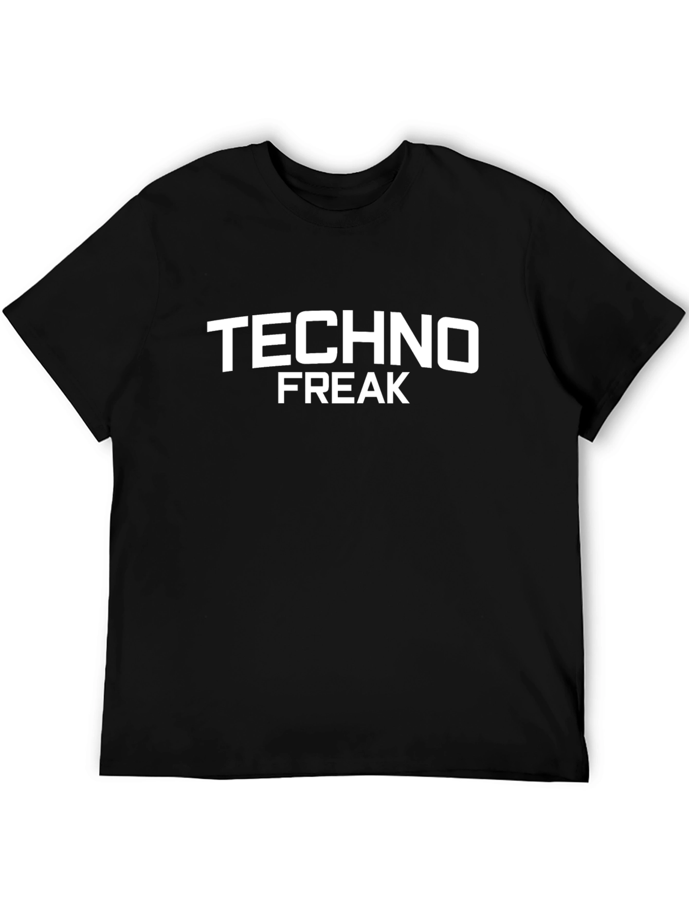 Techno Freak Black Graphic T-Shirt