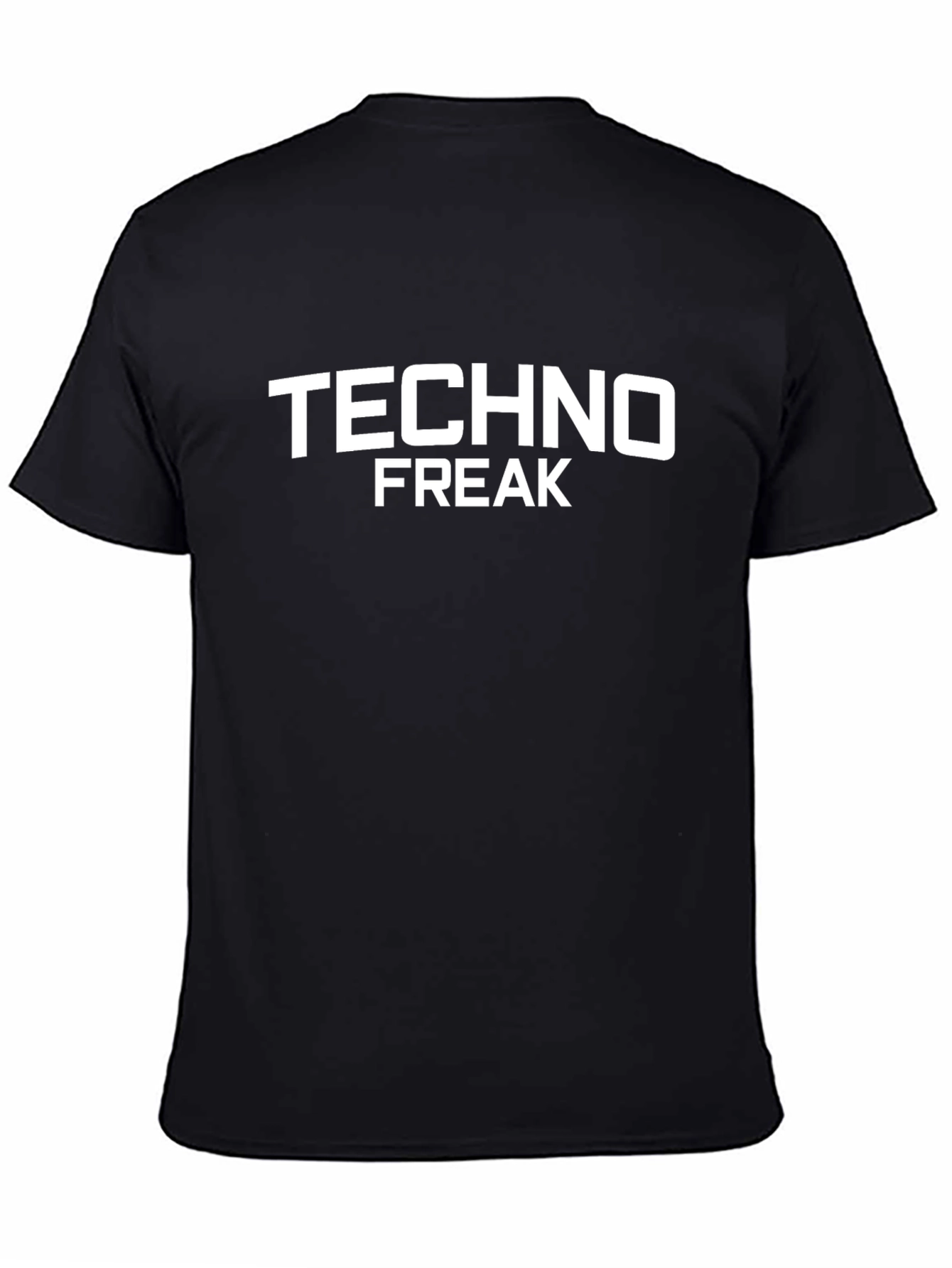 Techno Freak Black Graphic T-Shirt