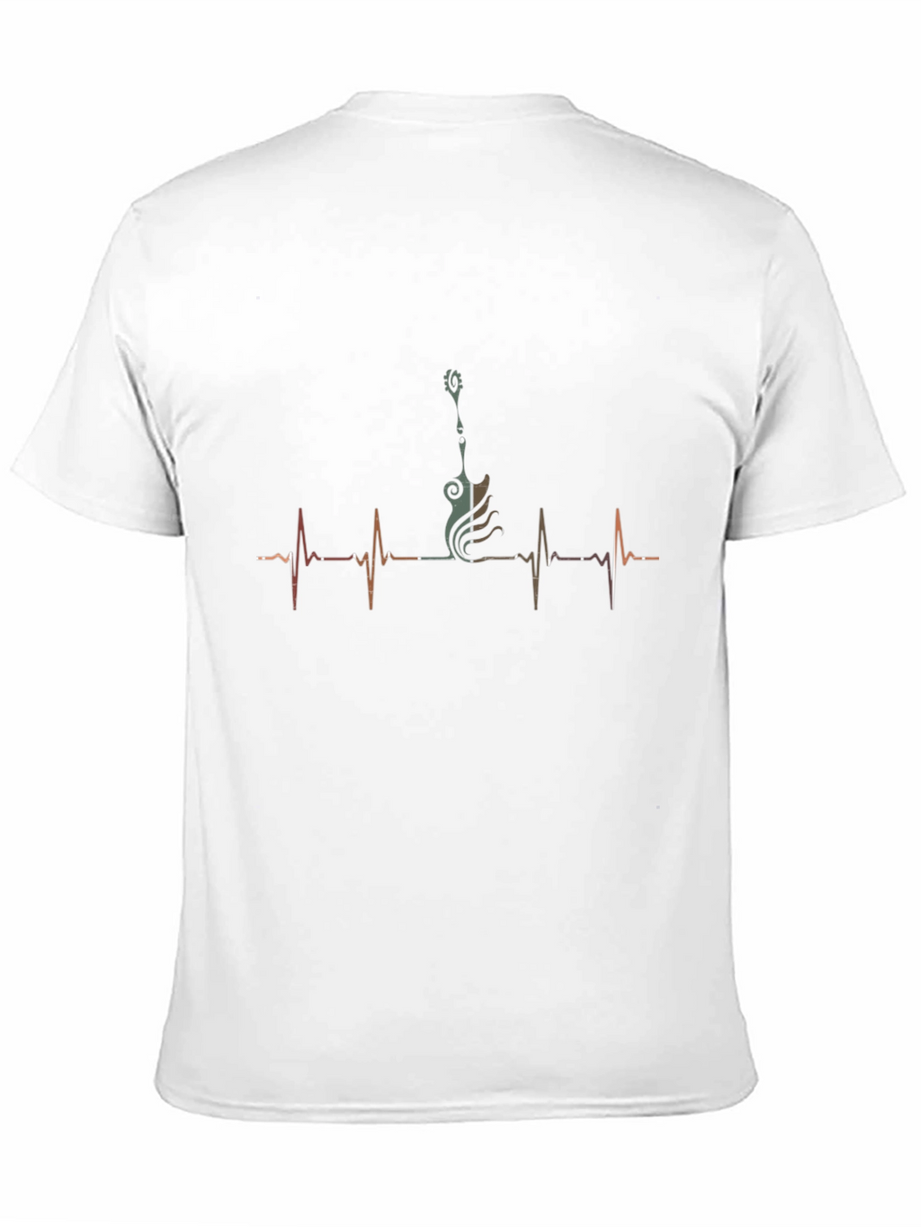 Guitar Heartbeat Graphic T-Shirt - Musicians Life Line Tee