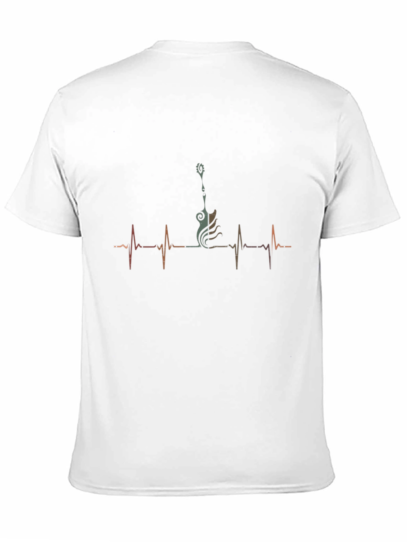 Guitar Heartbeat Graphic T-Shirt - Musicians Life Line Tee