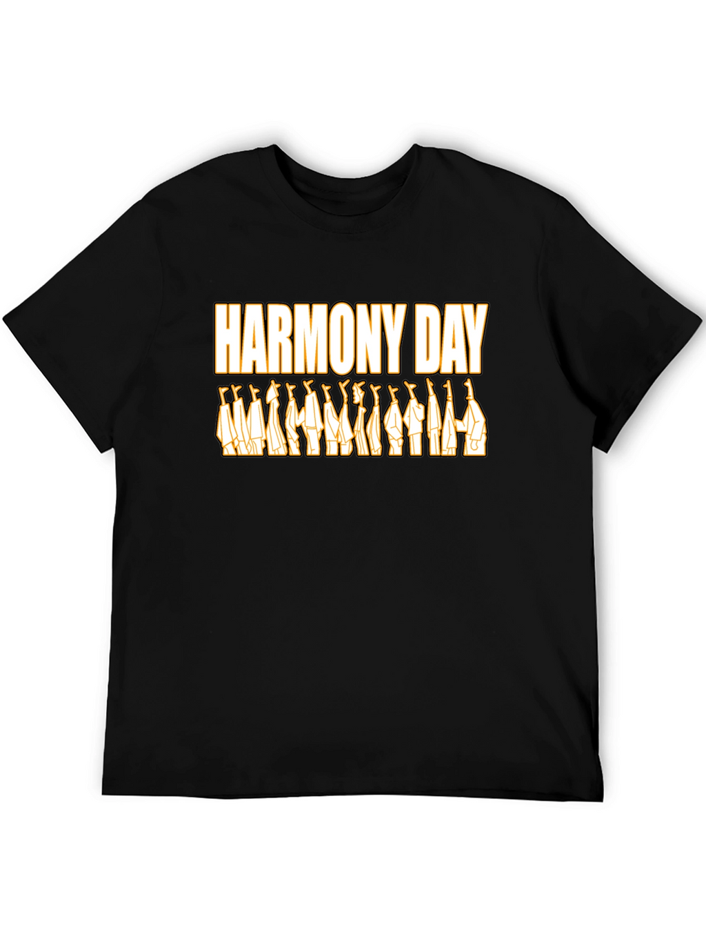 Harmony Day Graphic Tee - Unisex Black T-Shirt