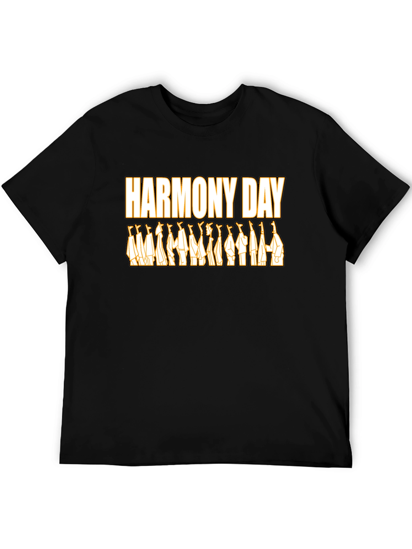 Harmony Day Graphic Tee - Unisex Black T-Shirt
