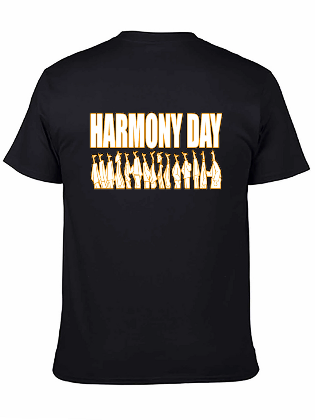 Harmony Day Graphic Tee - Unisex Black T-Shirt