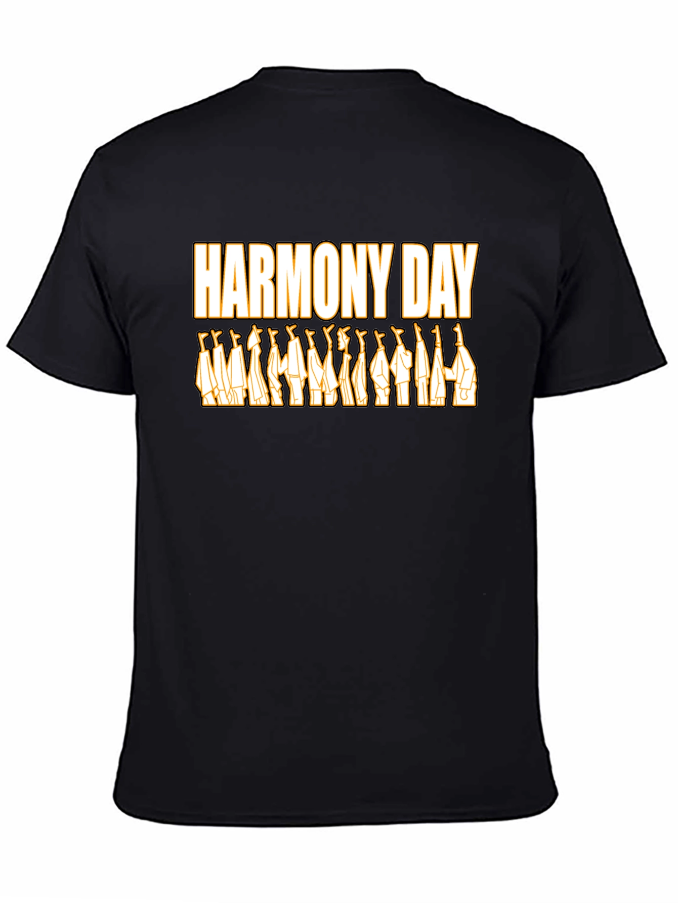 Harmony Day Graphic Tee - Unisex Black T-Shirt