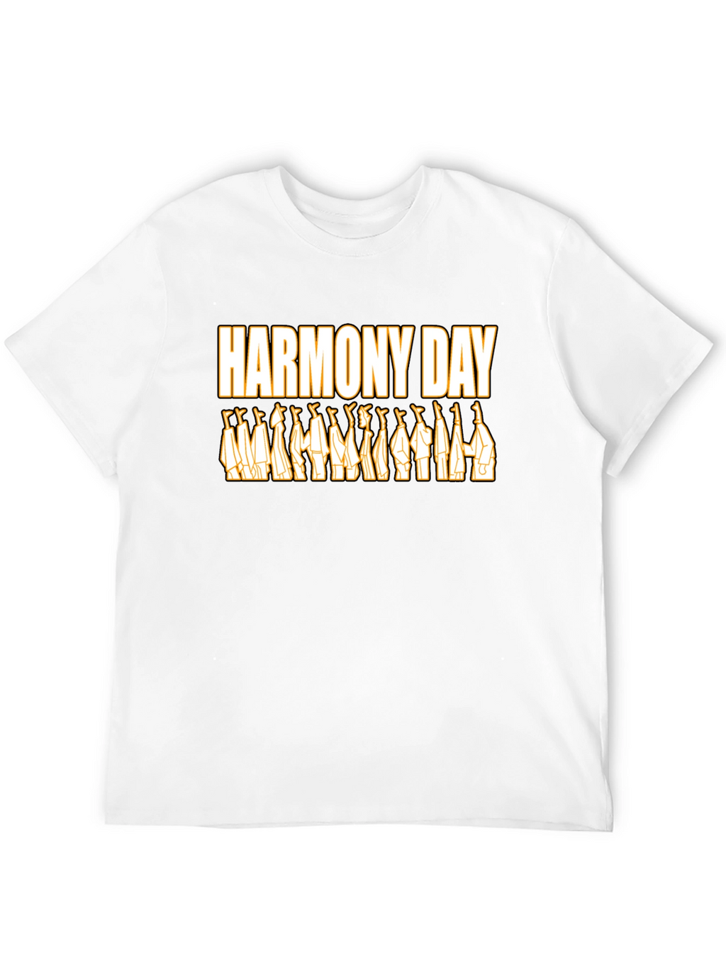Harmony Day Graphic Tee - Unisex Black T-Shirt