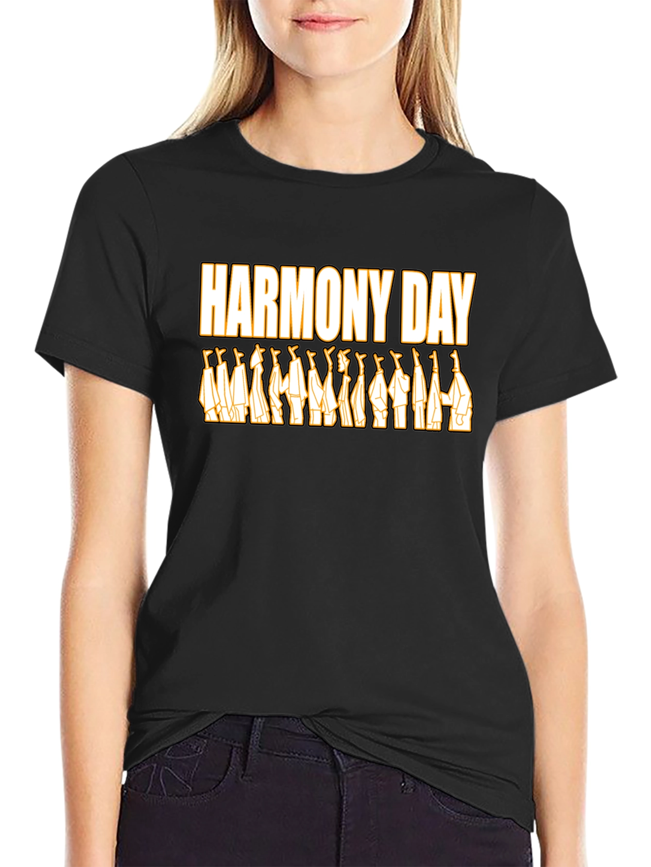 Harmony Day Graphic Tee - Unisex Black T-Shirt