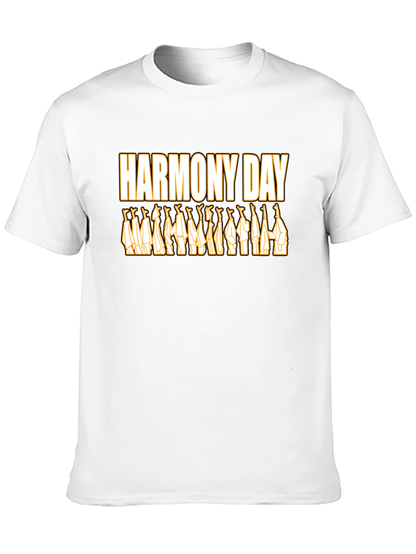 Harmony Day Graphic Tee - Unisex Black T-Shirt