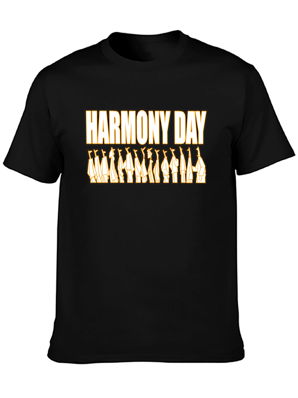 Harmony Day Graphic Tee - Unisex Black T-Shirt