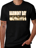 Harmony Day Graphic Tee - Unisex Black T-Shirt