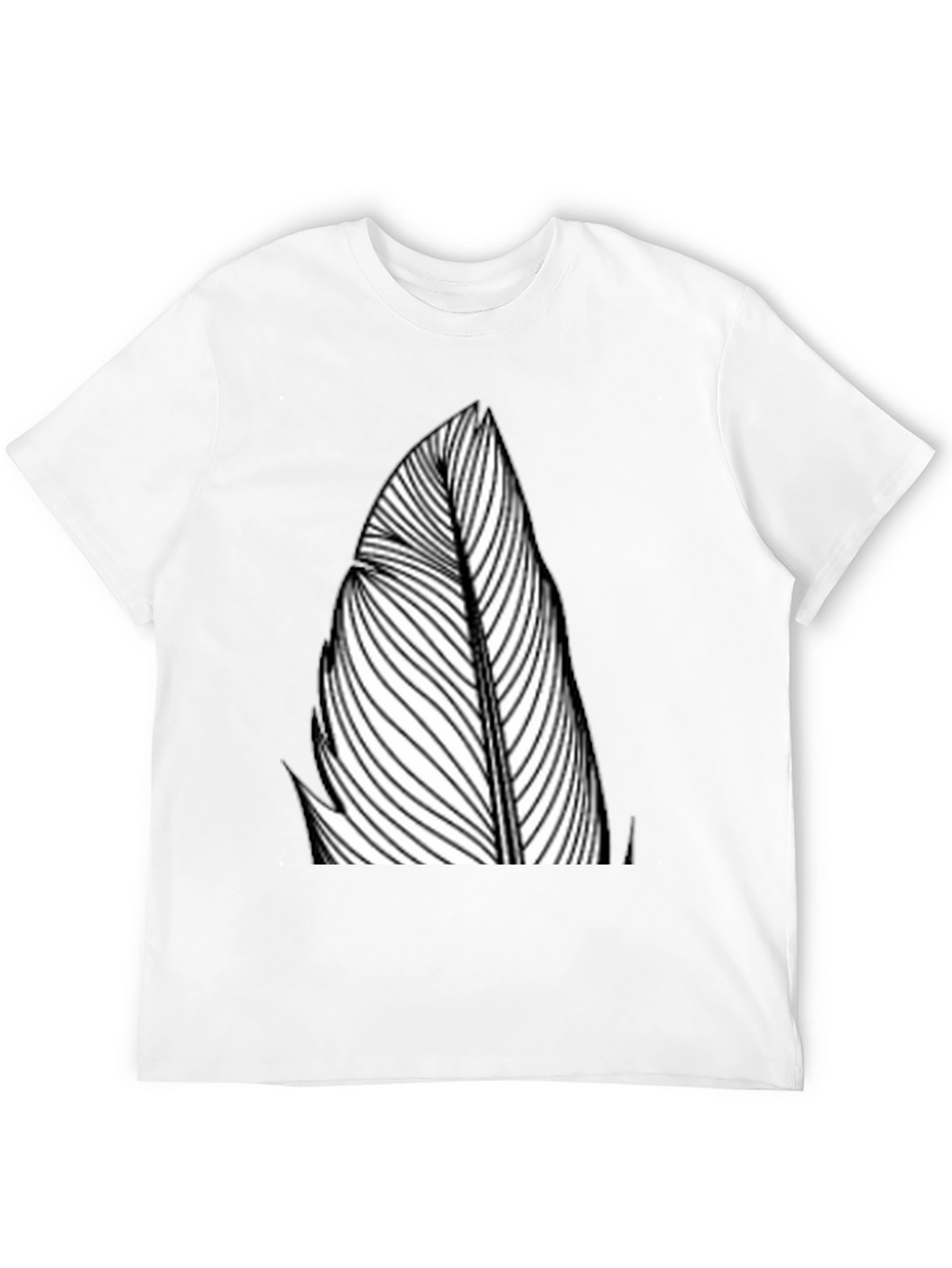 Feather Graphic Black Tee