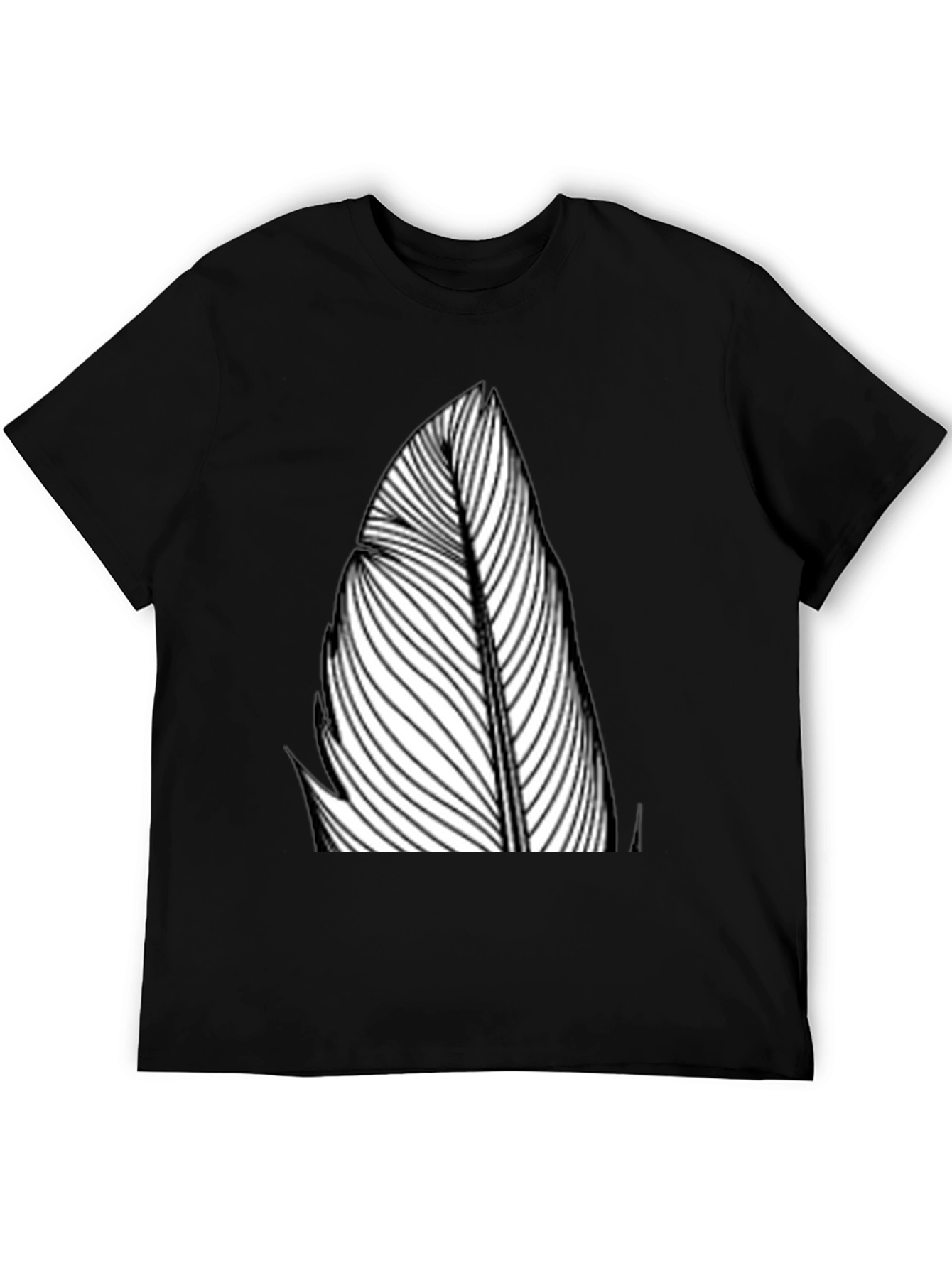 Feather Graphic Black Tee