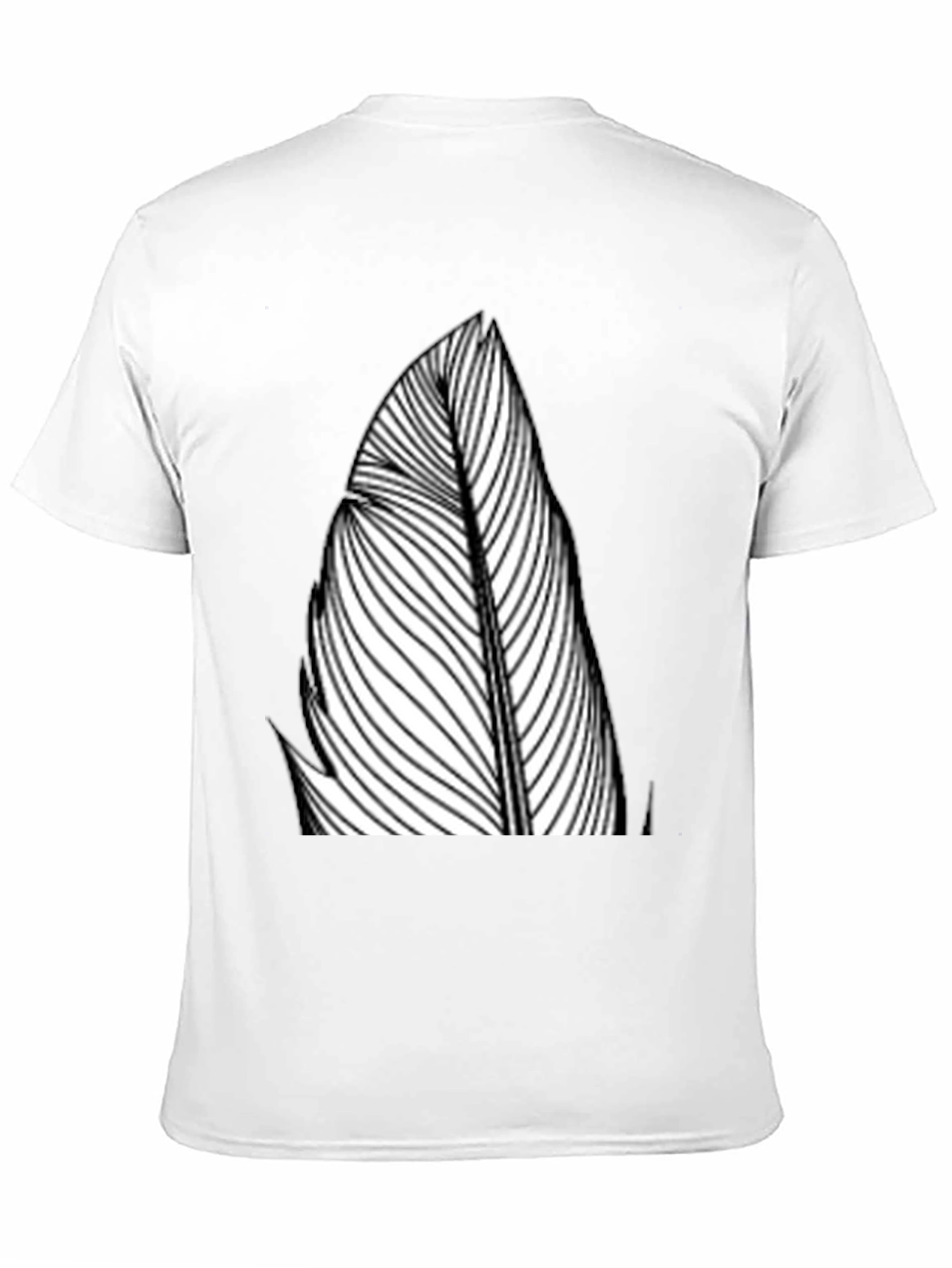 Feather Graphic Black Tee