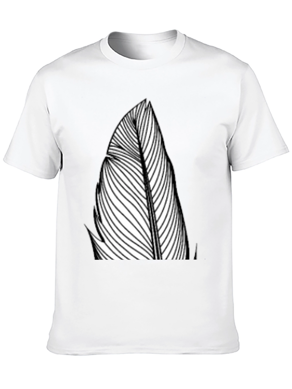 Feather Graphic Black Tee