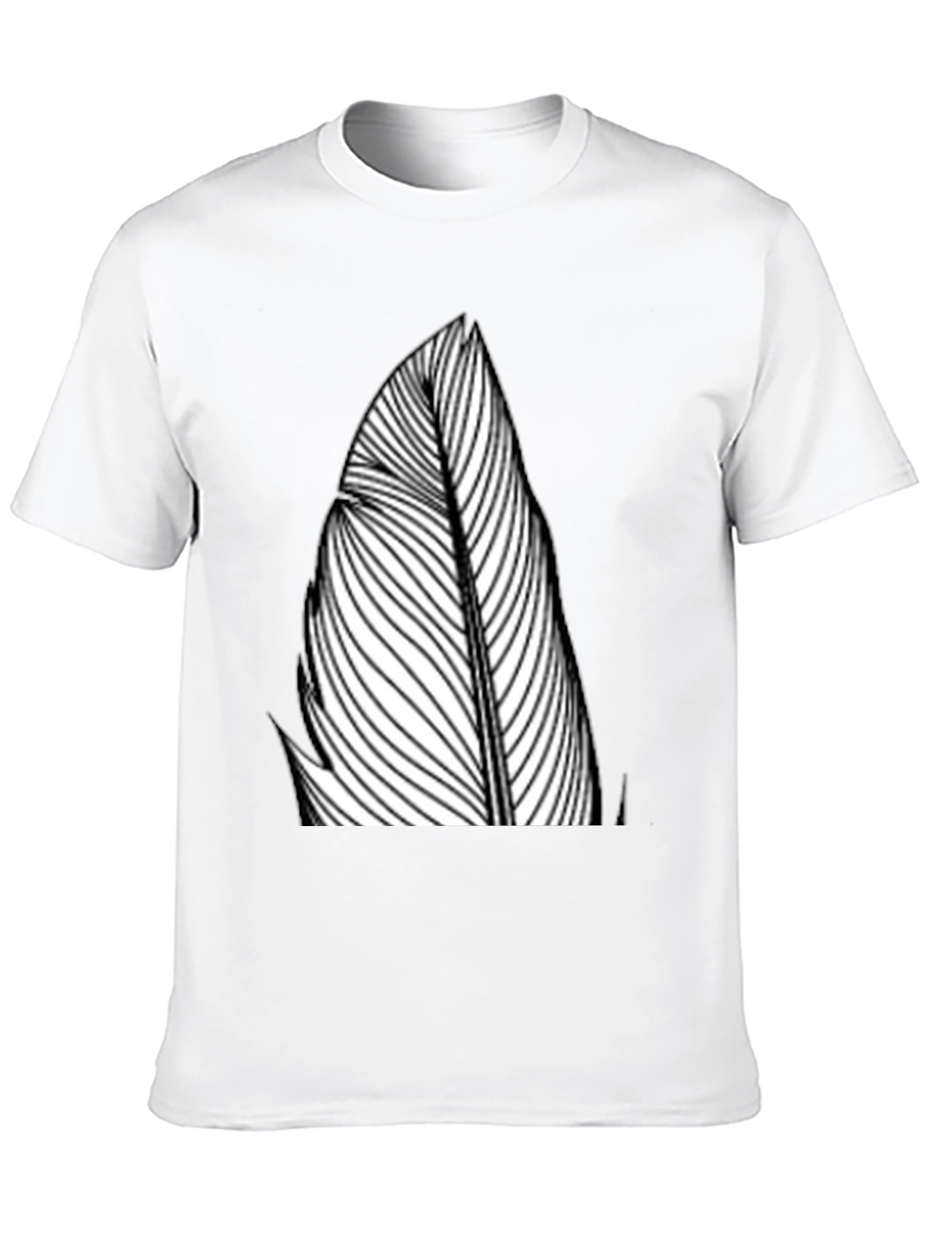 Feather Graphic Black Tee