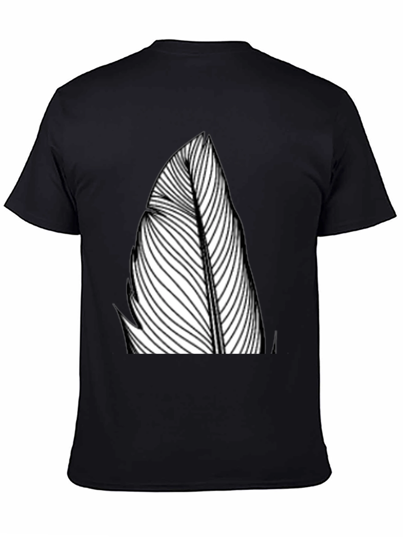 Feather Graphic Black Tee