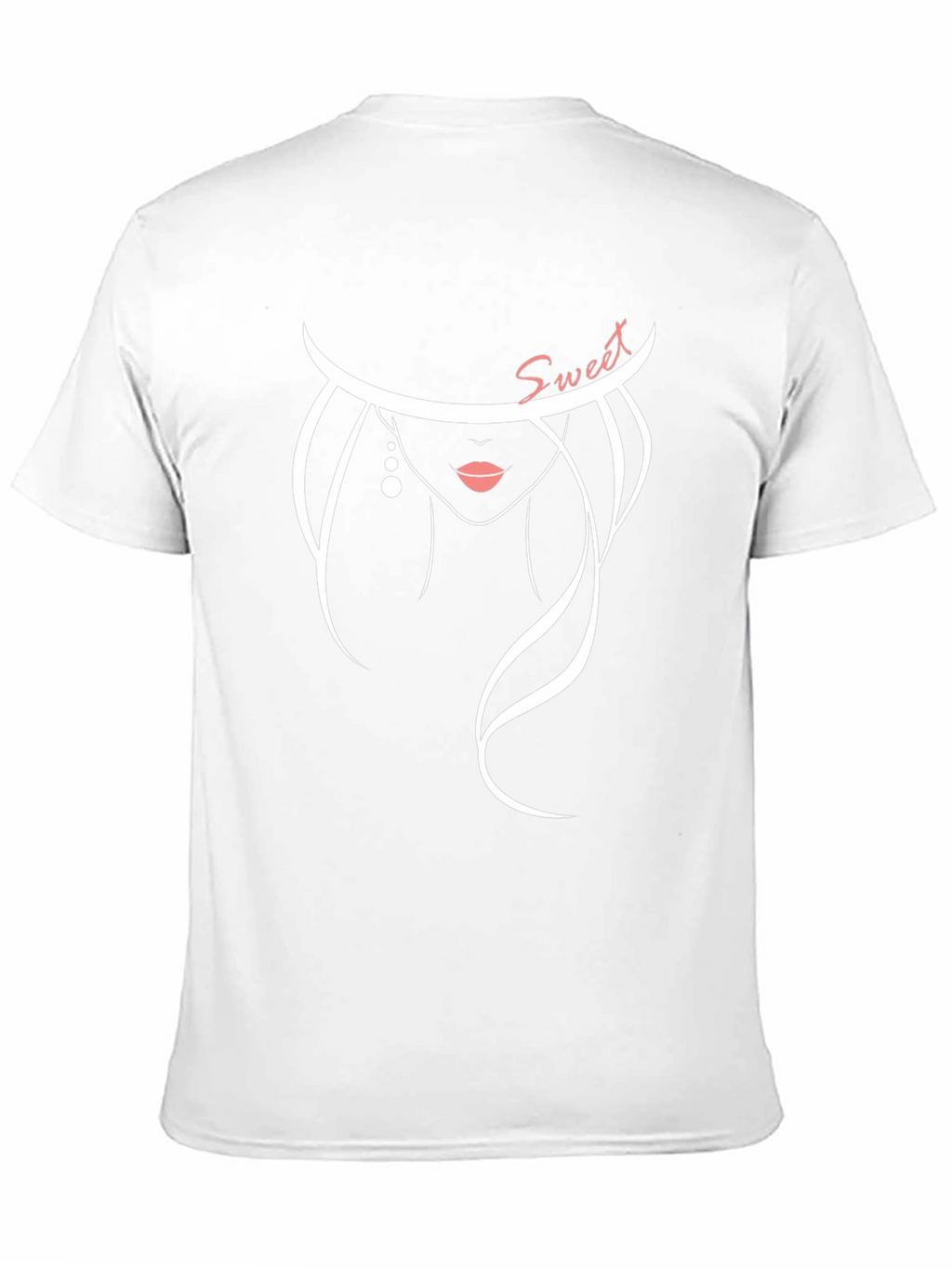 Stylish Sweet Silhouette Graphic Tee - Black
