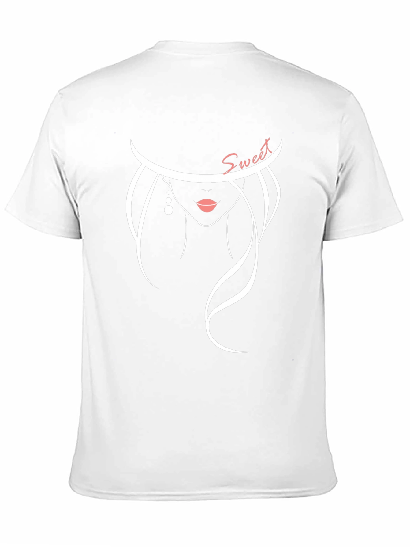 Stylish Sweet Silhouette Graphic Tee - Black