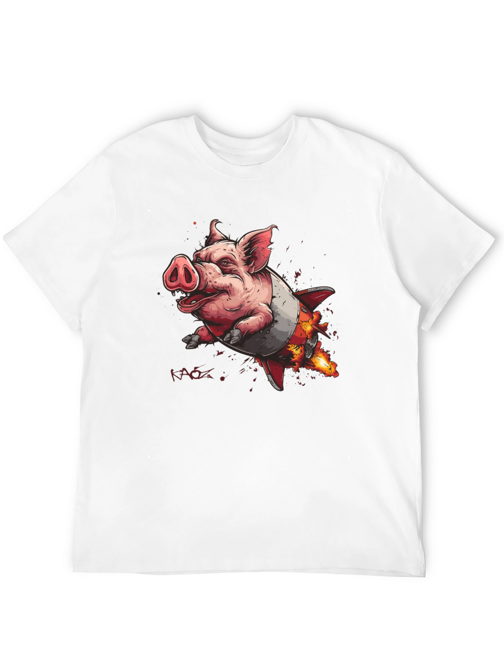 Rocket Pig T-Shirt - Blast Off in Style!
