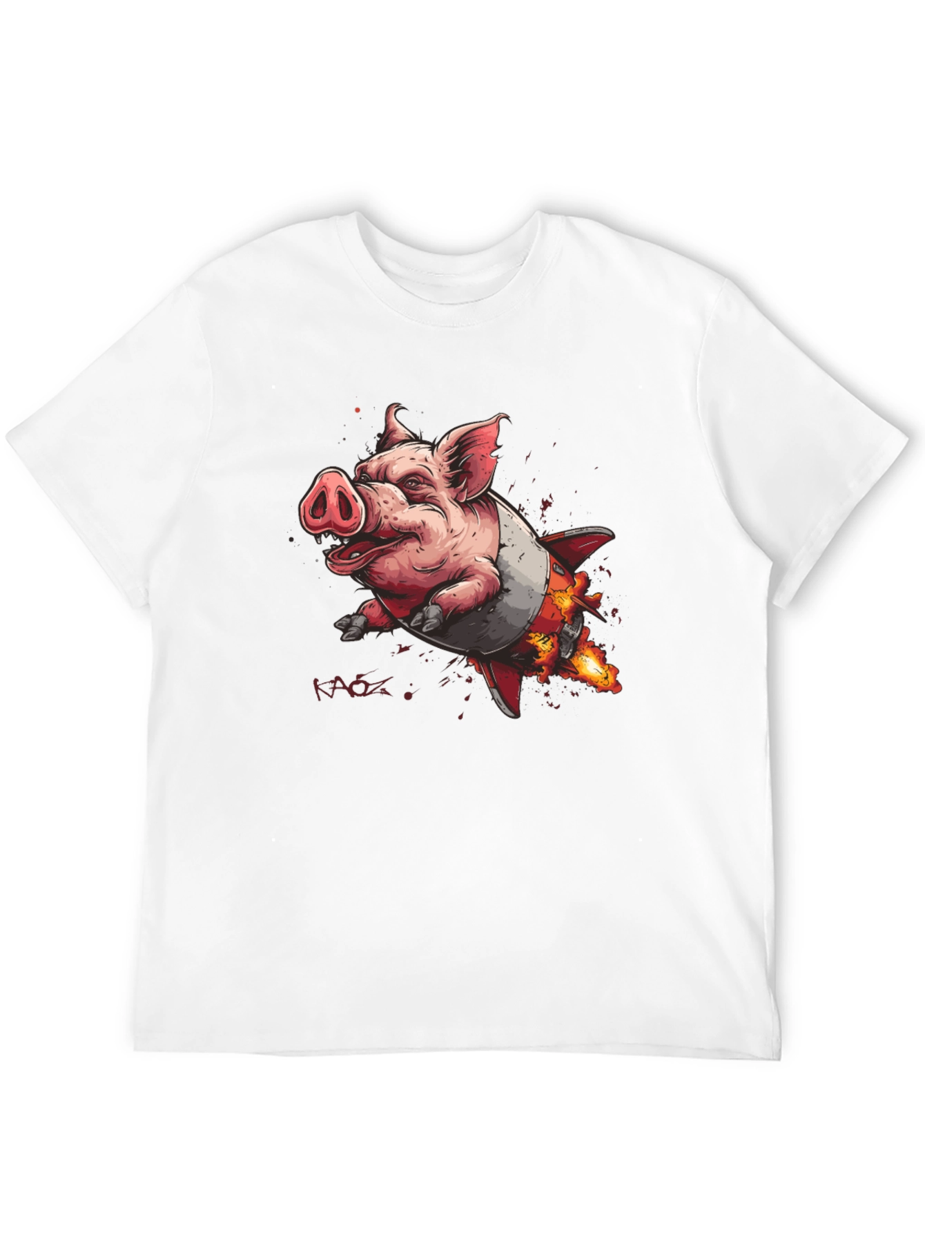 Rocket Pig T-Shirt - Blast Off in Style!