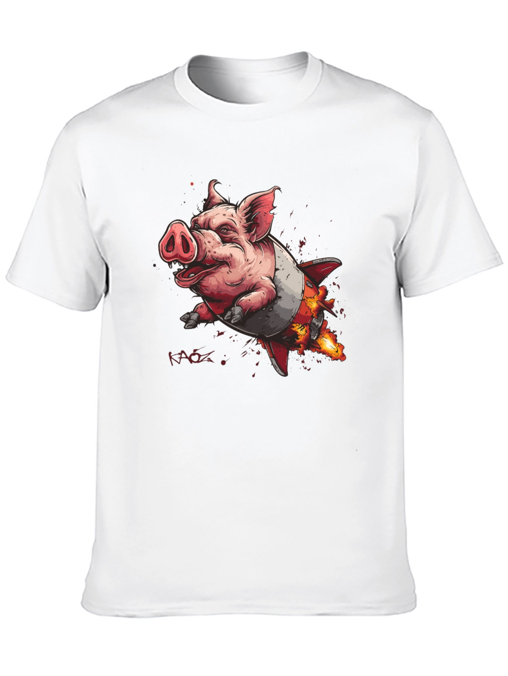 Rocket Pig T-Shirt - Blast Off in Style!