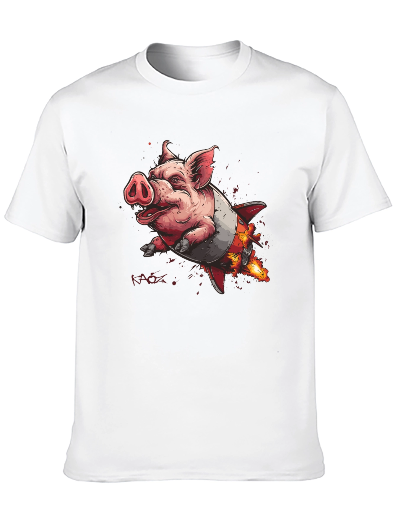 Rocket Pig T-Shirt - Blast Off in Style!