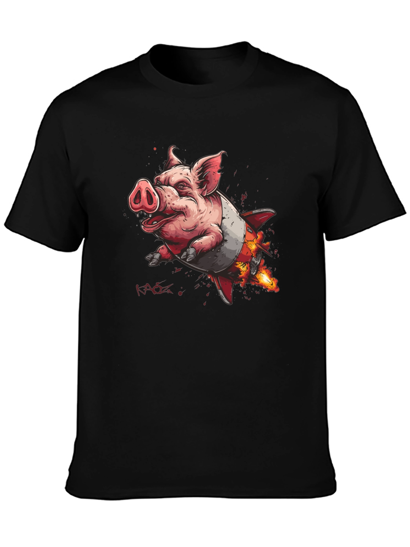 Rocket Pig T-Shirt - Blast Off in Style!