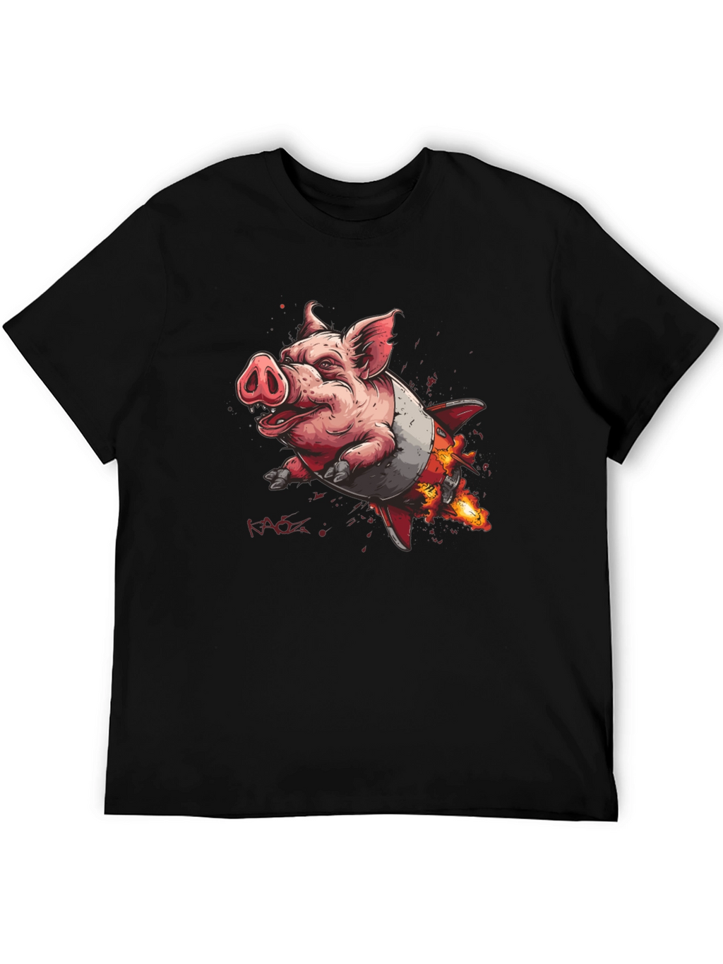 Rocket Pig T-Shirt - Blast Off in Style!