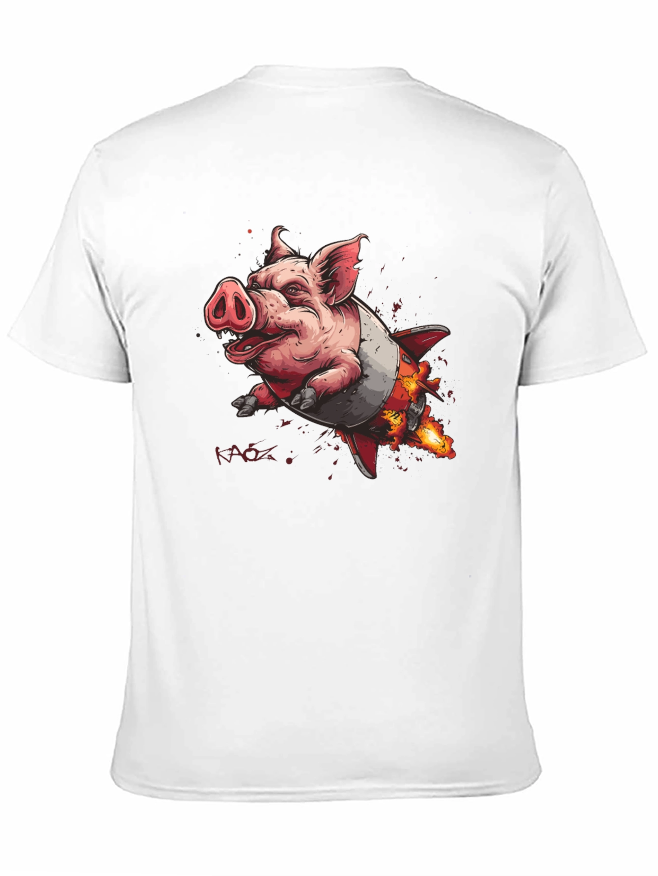 Rocket Pig T-Shirt - Blast Off in Style!