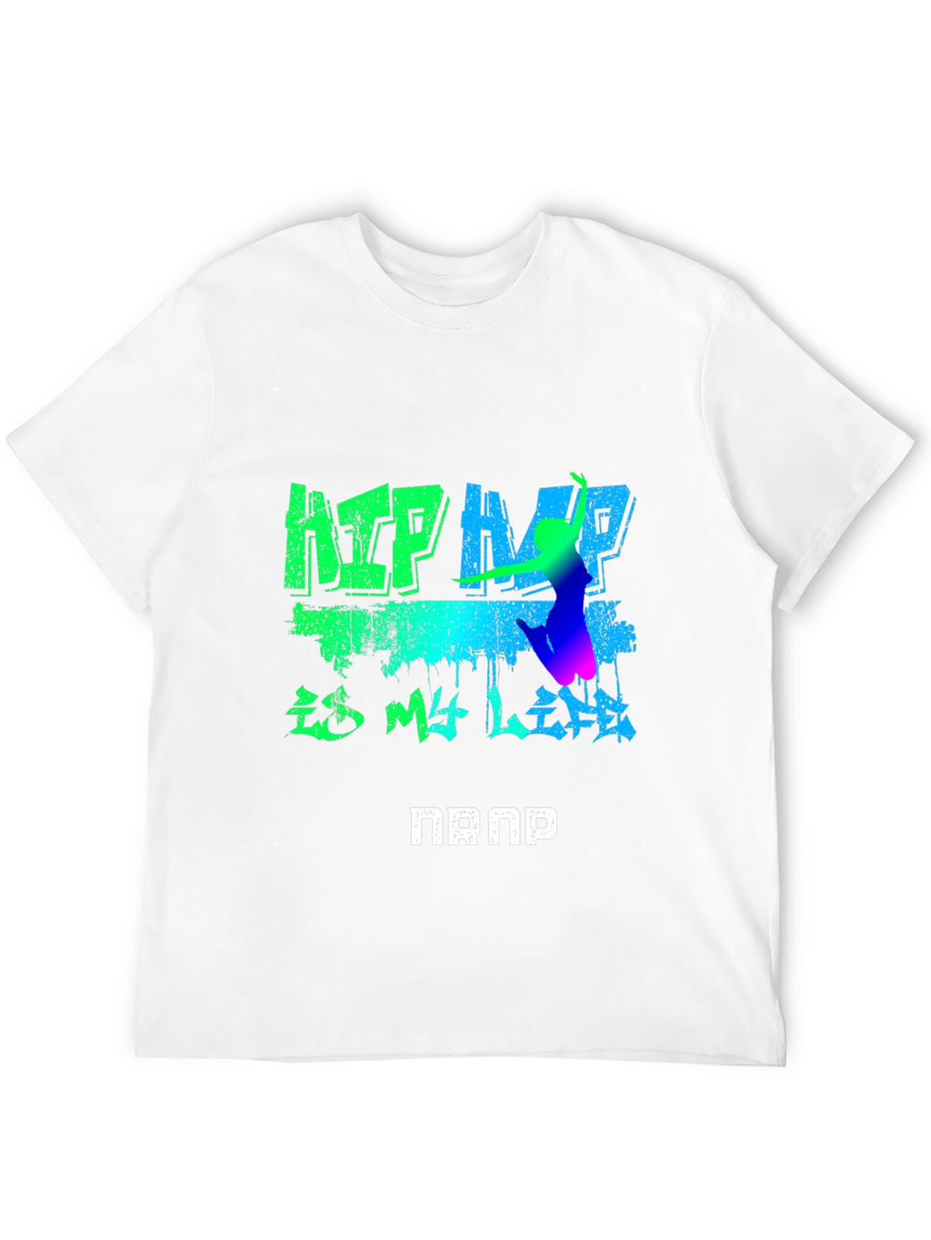 Hip Hop Is My Life Graphic Black T-Shirt