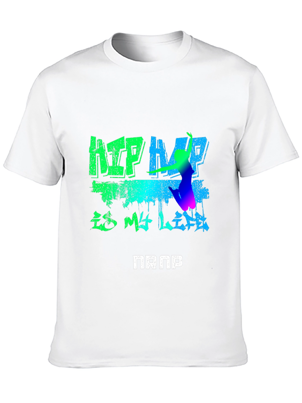 Hip Hop Is My Life Graphic Black T-Shirt