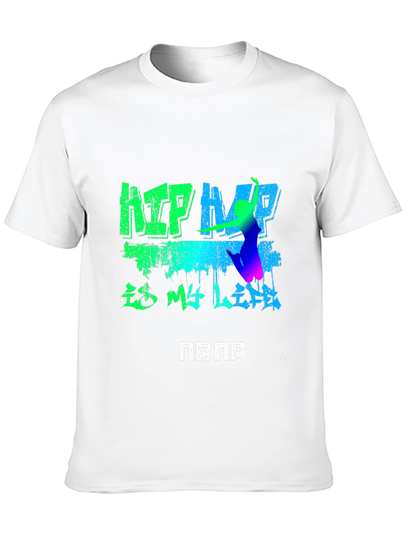 Hip Hop Is My Life Graphic Black T-Shirt