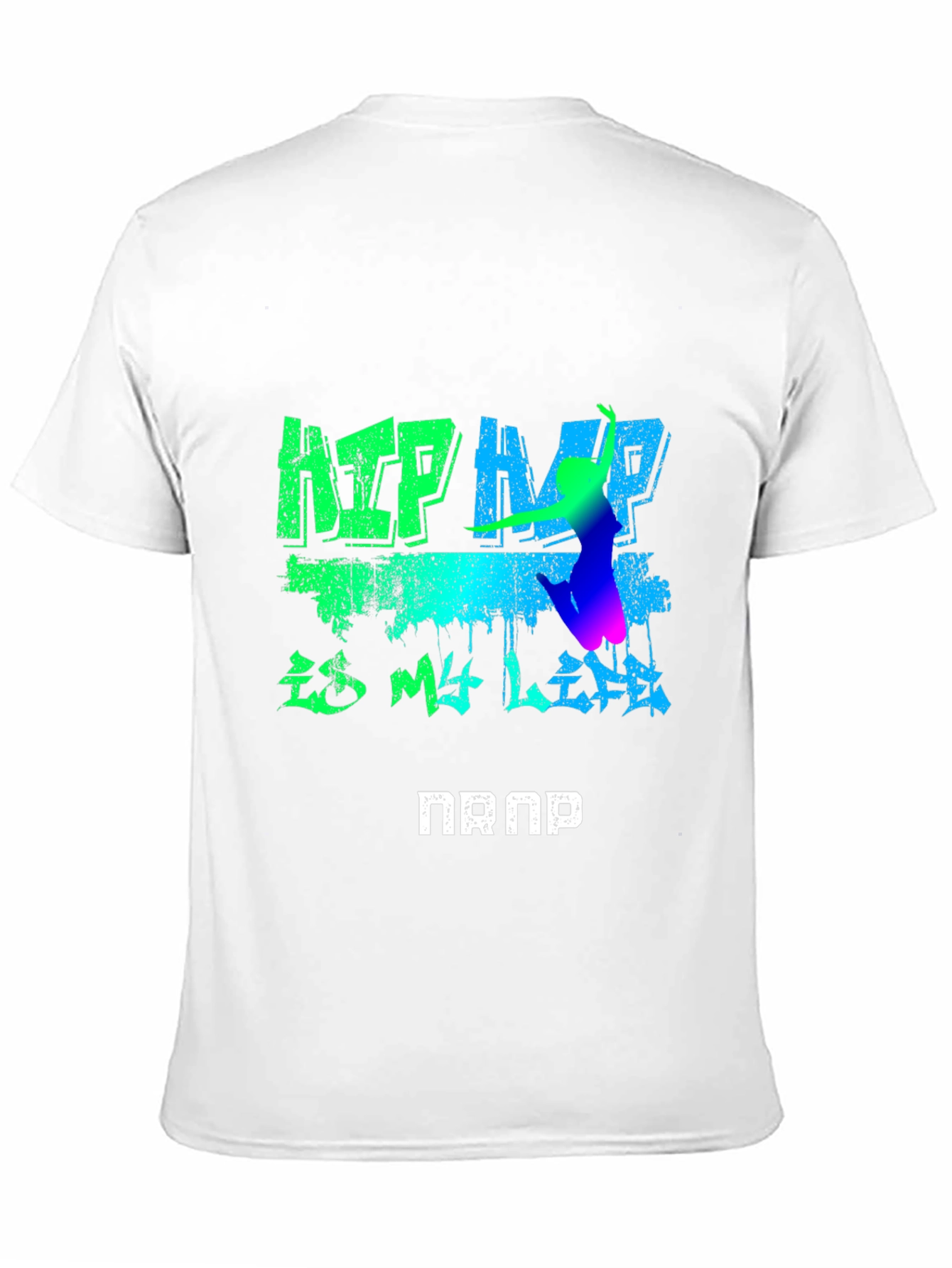 Hip Hop Is My Life Graphic Black T-Shirt