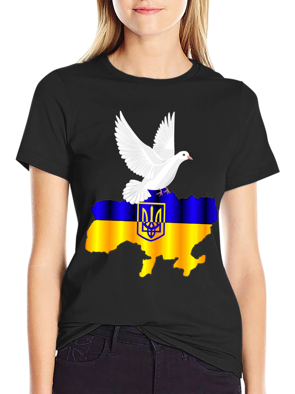 Ukraine Flag Dove T-Shirt