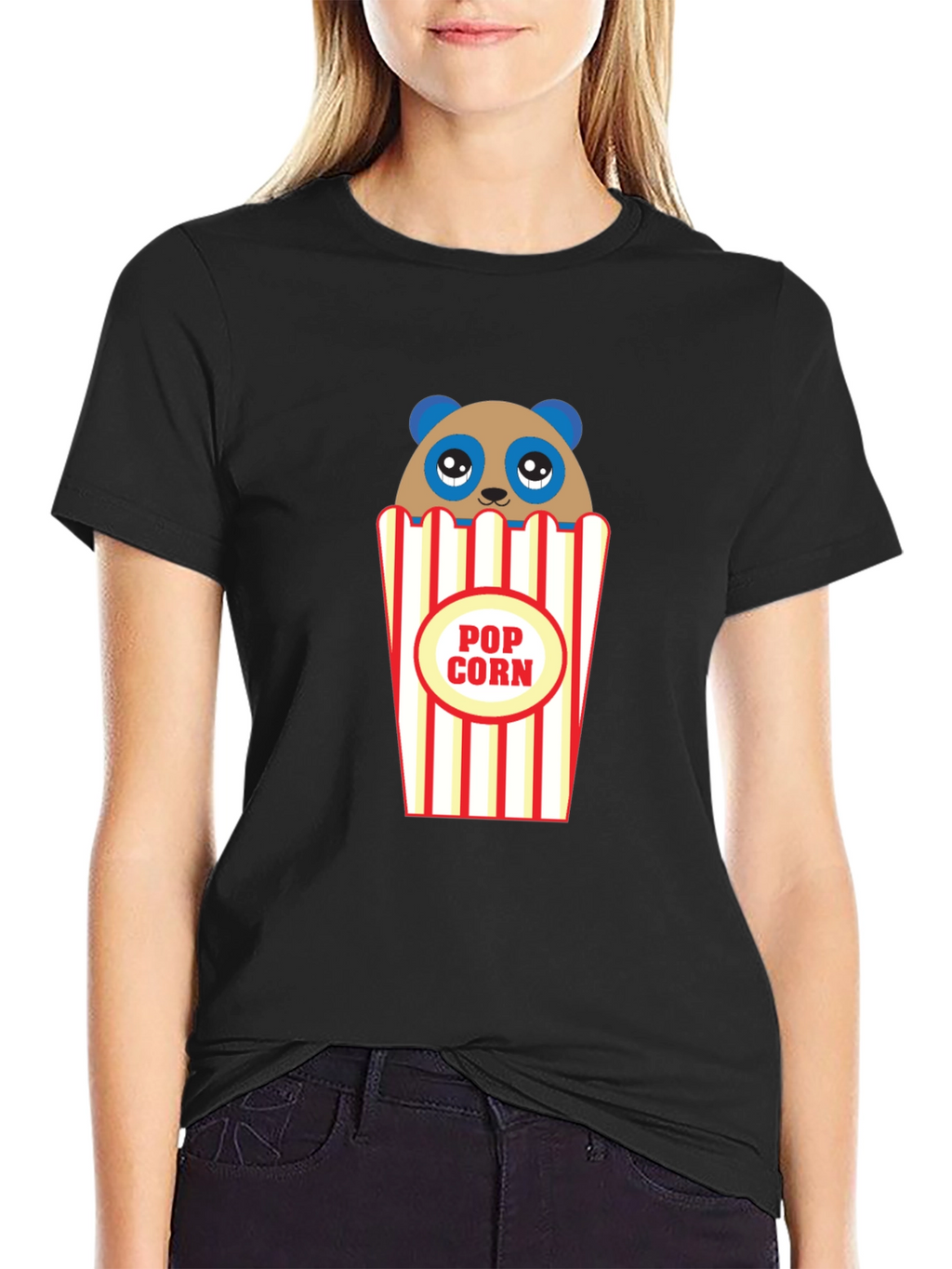 Panda Popcorn Graphic Tee