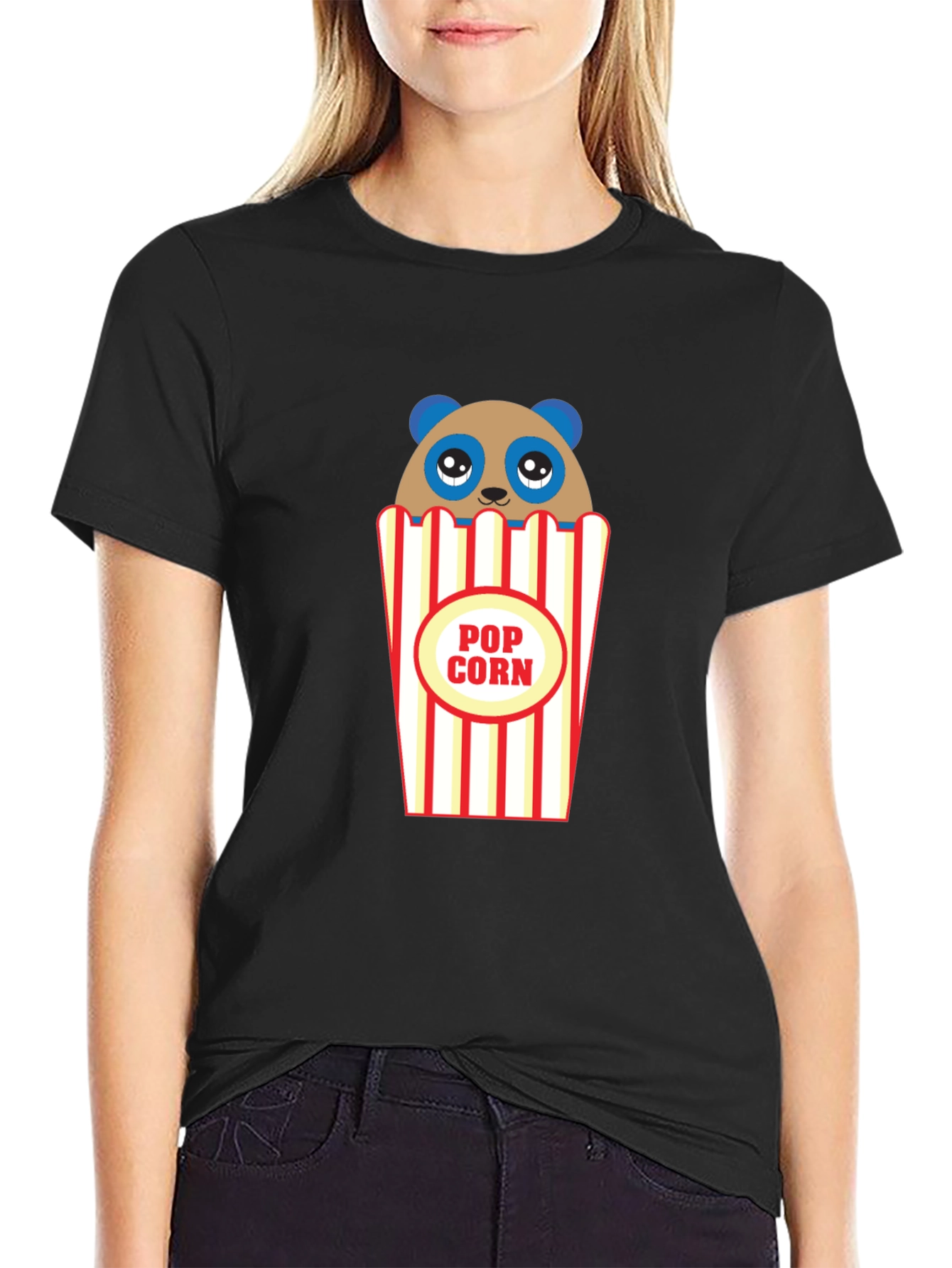 Panda Popcorn Graphic Tee